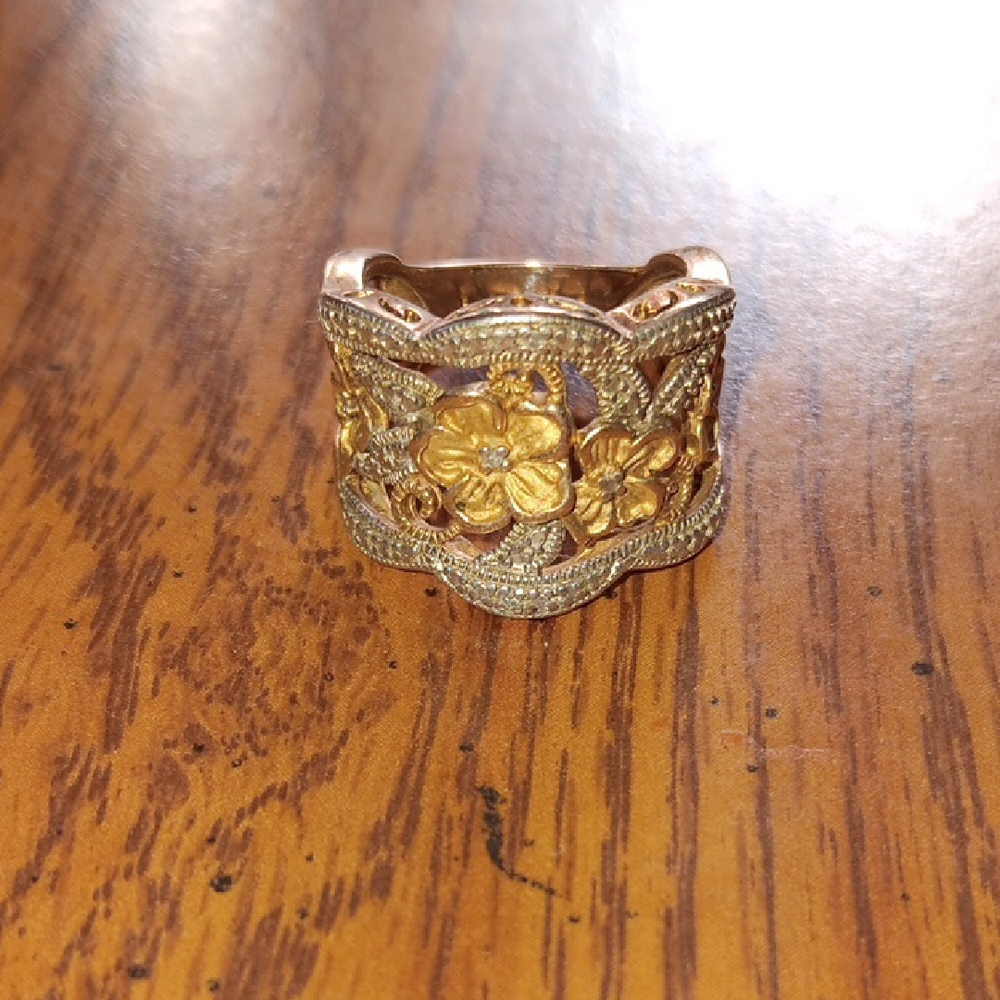 Gold Floral Women's Ring